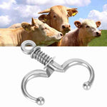 Cattle Nose Ring Stainless Steel Cow Cattle Bovine Nose Ring