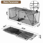 X-Large Live Animal Traps,Humane Animal Trap-59.1inch