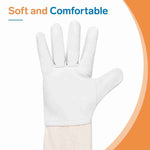 Thickened Goatskin Bee Gloves  with Canvas Long Sleeves-1 Pair